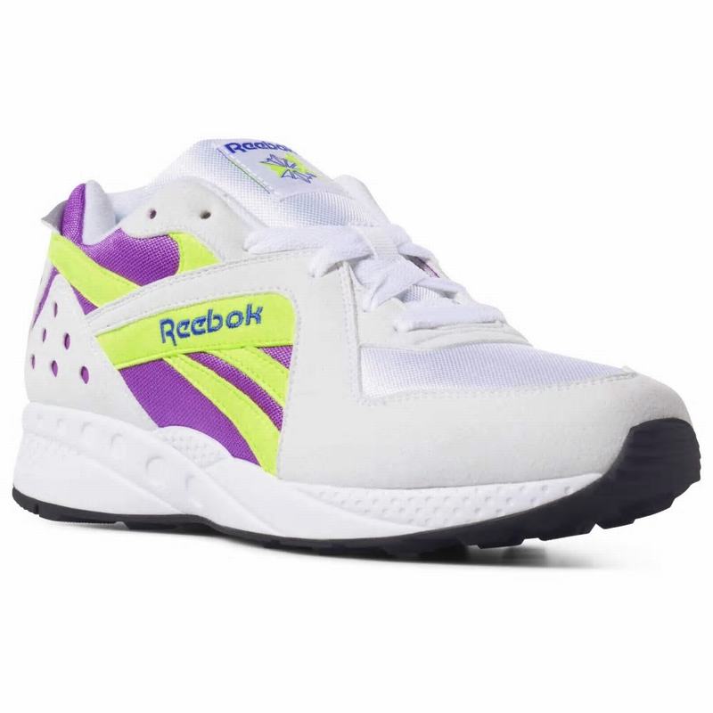 Reebok Pyro Tenisky Damske - Biele/Nachový/Žlté WN9825IB